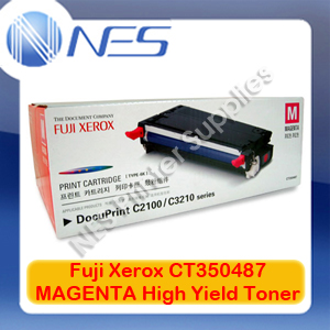 Fuji Xerox Genuine CT350487 MAGENTA High Yield Toner Cartridge for DocuPrint C2100/C3210DX (6K)